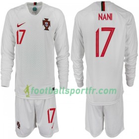 Tenue Portugal NANI 17 Enfant Extérieur Coupe du monde 2018 Maillot de Foot ML